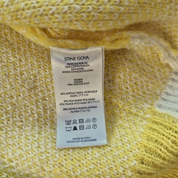 Stine goya yellow checker cardigan - Picture 5 of 8
